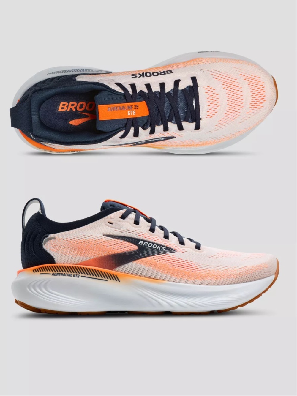 Brooks Adrenaline GTS 25 Men
White/Spellbound/Orange size 10 gently used